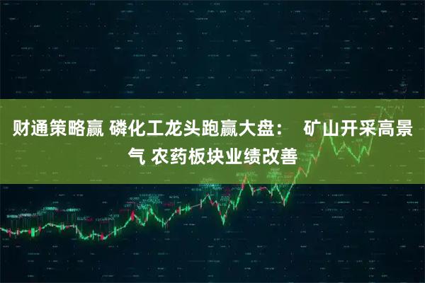财通策略赢 磷化工龙头跑赢大盘：  矿山开采高景气 农药板块业绩改善