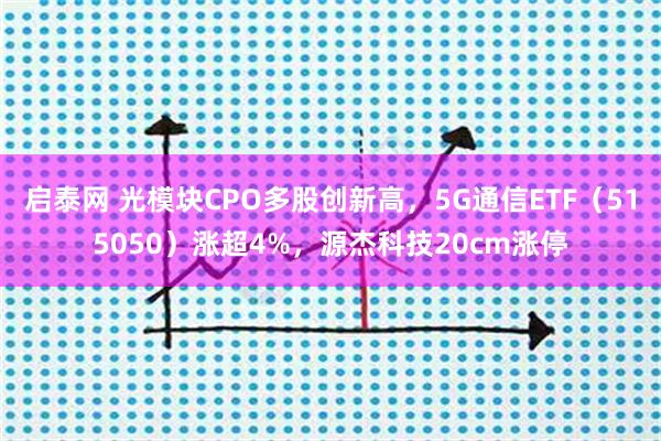 启泰网 光模块CPO多股创新高，5G通信ETF（515050）涨超4%，源杰科技20cm涨停
