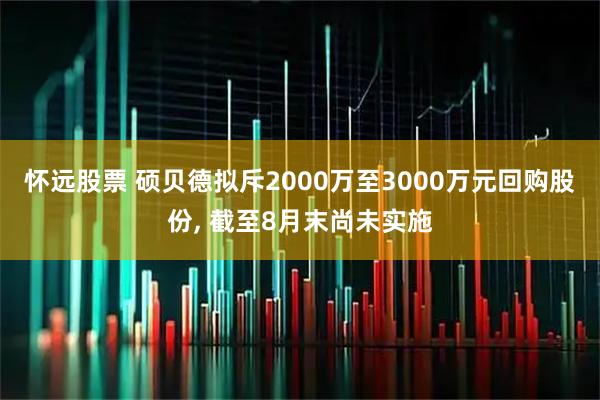 怀远股票 硕贝德拟斥2000万至3000万元回购股份, 截至8月末尚未实施